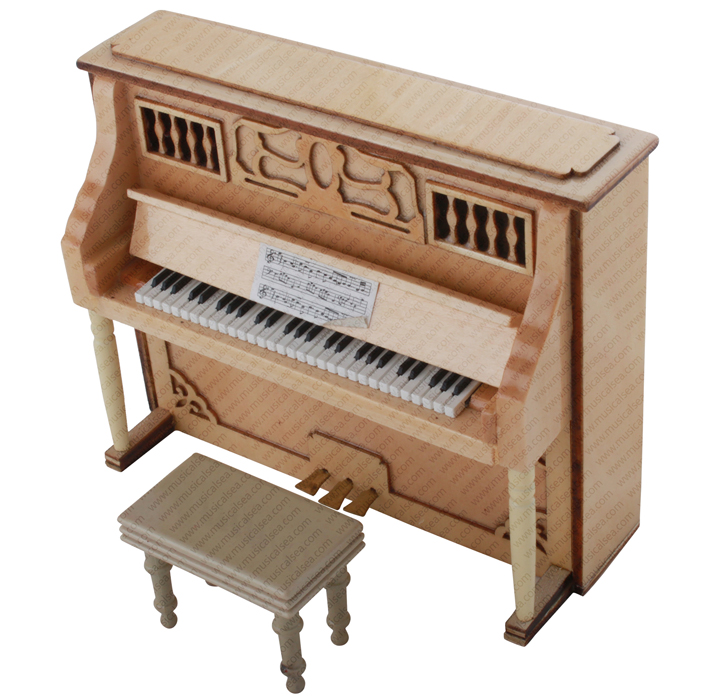 mini wooden piano